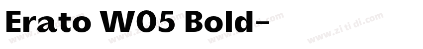 Erato W05 Bold字体转换